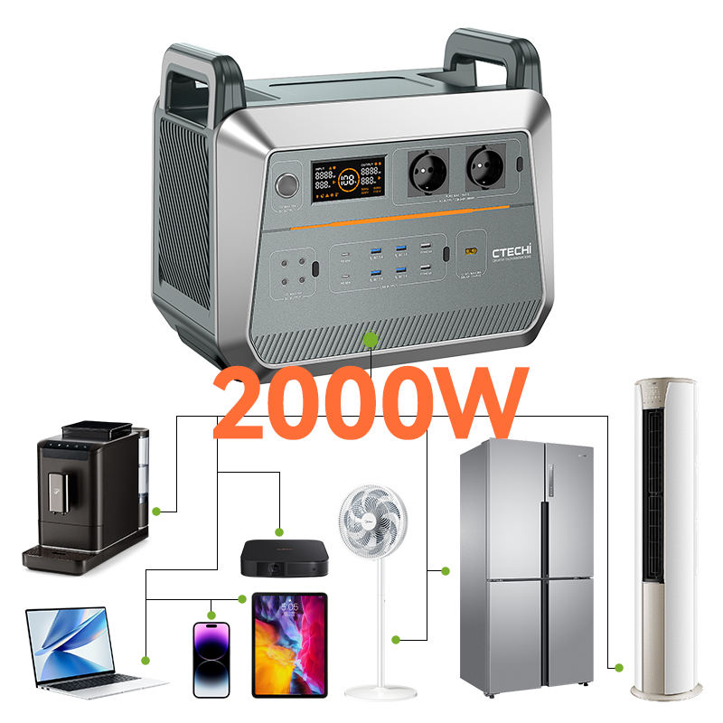 Outdoor Power Station - Generador de energía solar portátil de