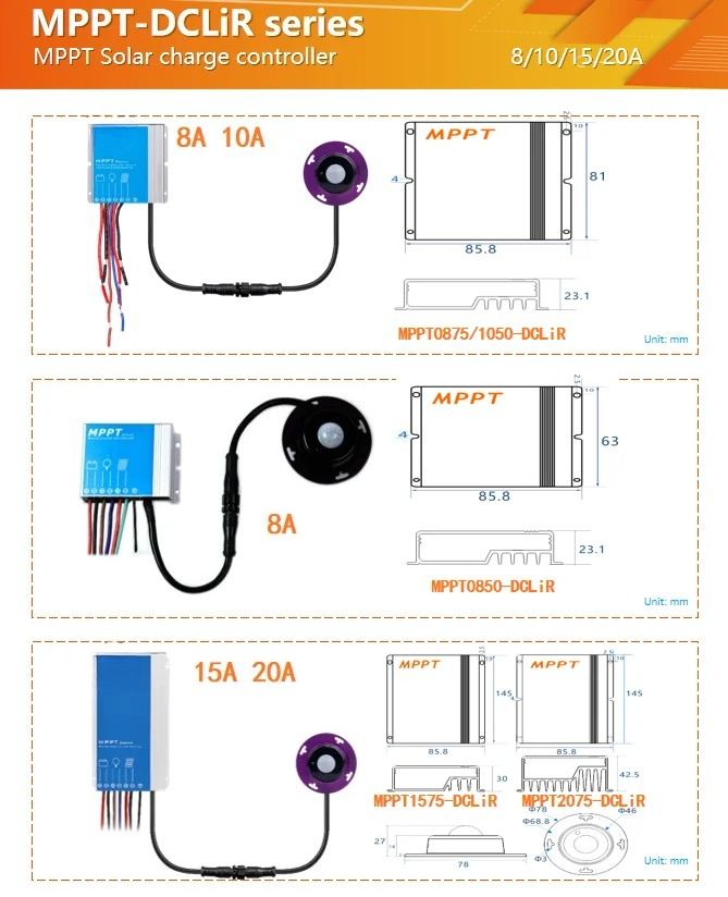 Charge Controller Solar - Controlador de Carga Solar para Alumbrado