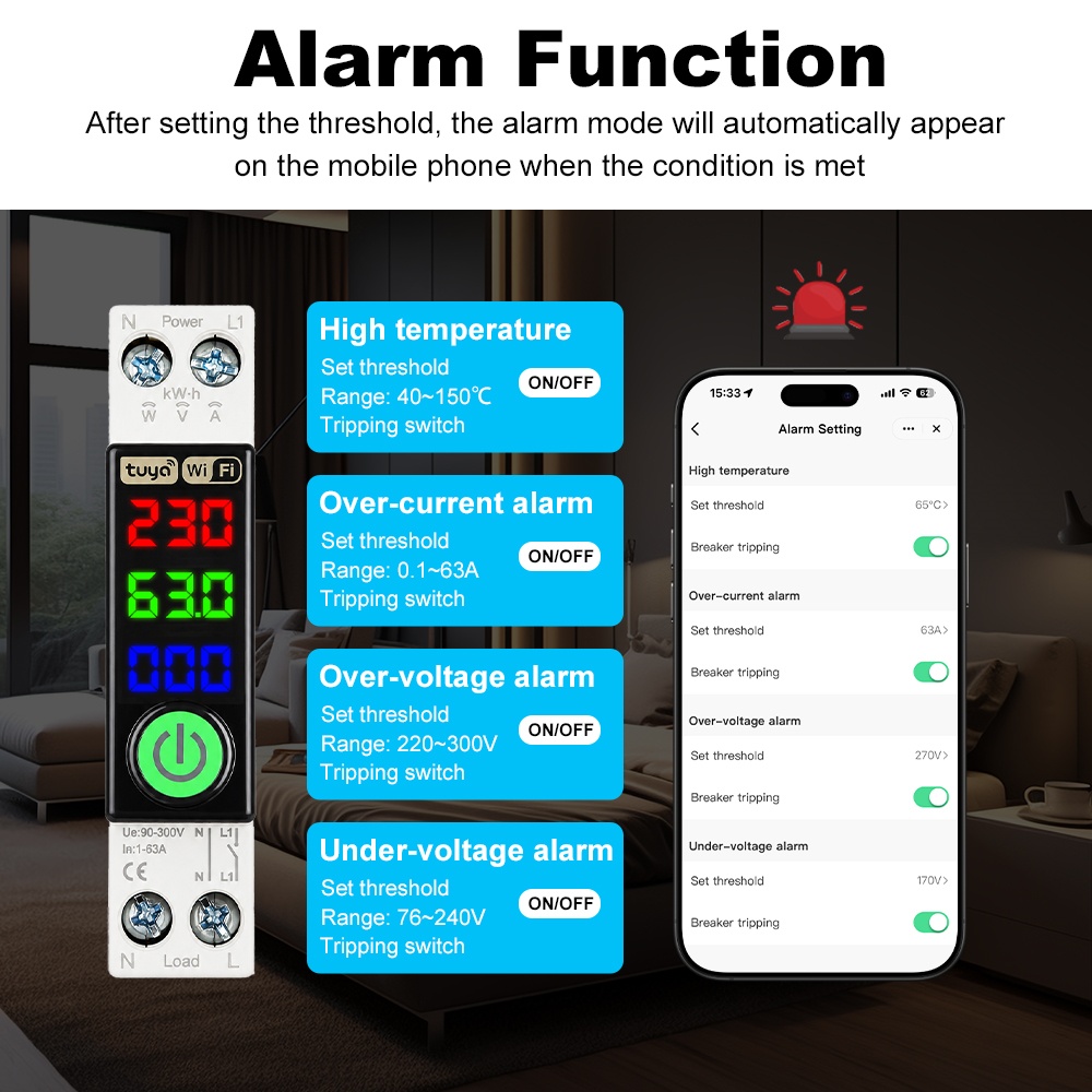 Interruptor de Circuito WiFi M - Energy Monitor Meter reseña y precio