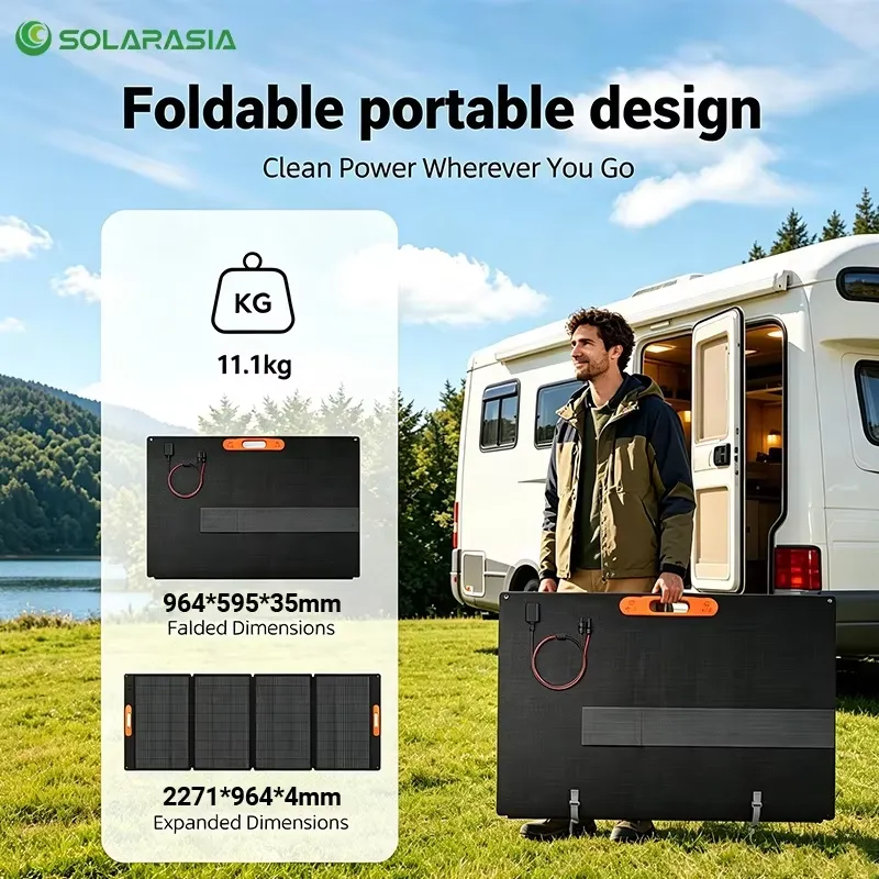 Panel Solar Plegable 200W 300W - Outdoor Power Station reseña y precio
